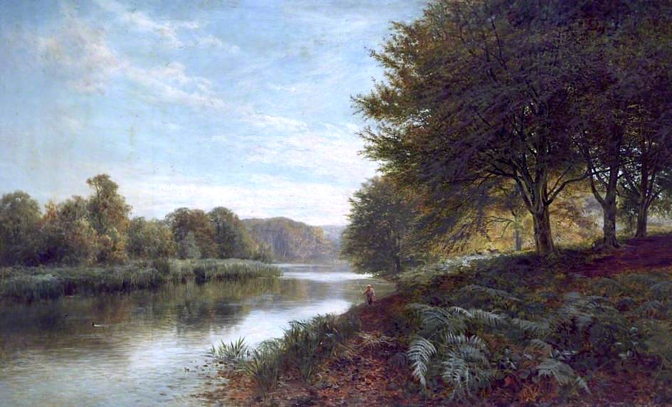 On the Arun, vintage artwork by George Vicat Cole, 12x8" (A4) Poster