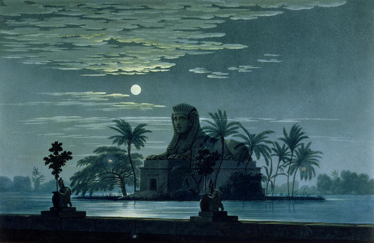Stage design for "The Magic Flute", vintage artwork by Karl Friedrich Schinkel, 12x8" (A4) Poster