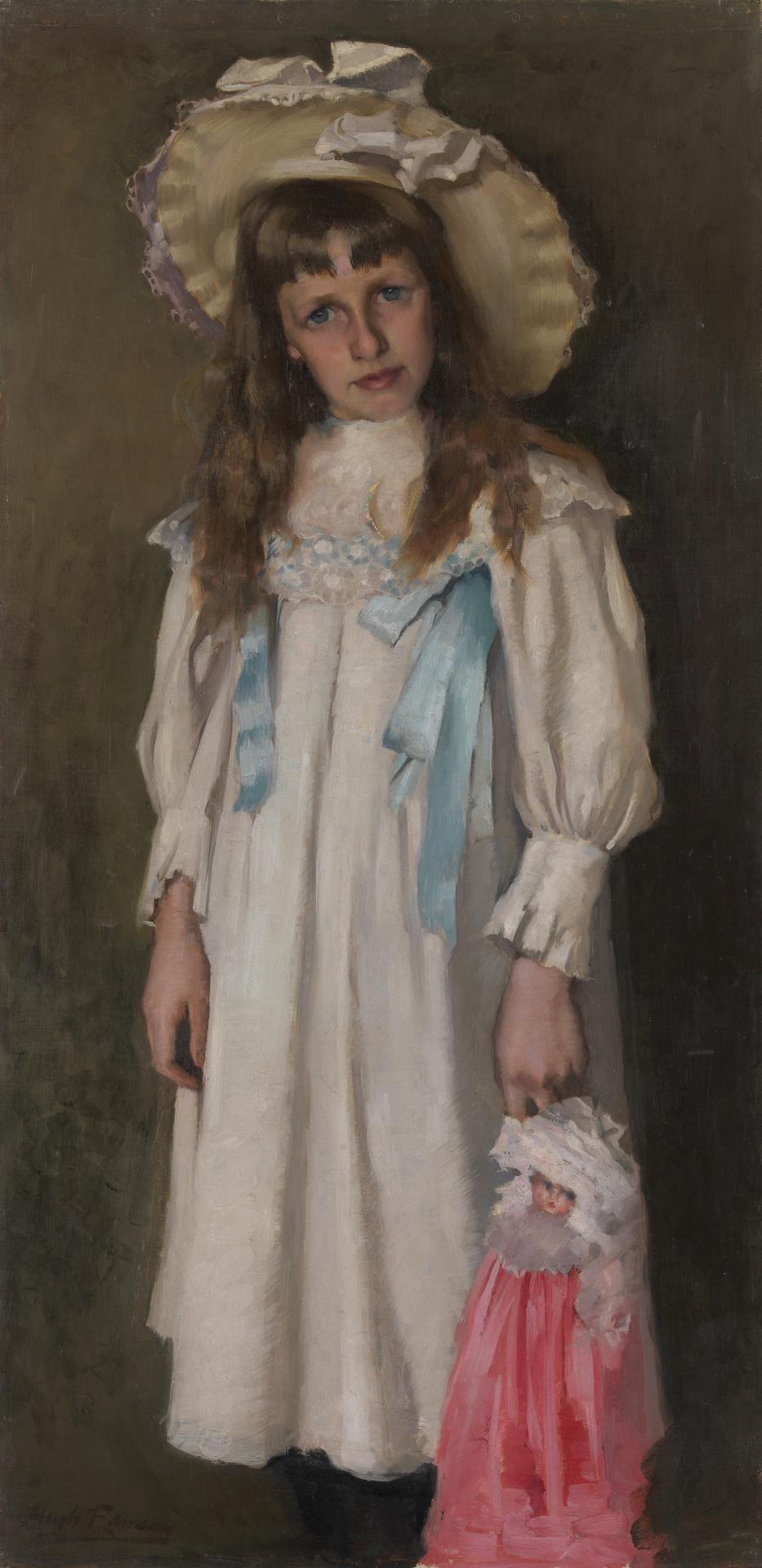Jessie with Doll by Hugh Ramsay,16x12(A3) Poster