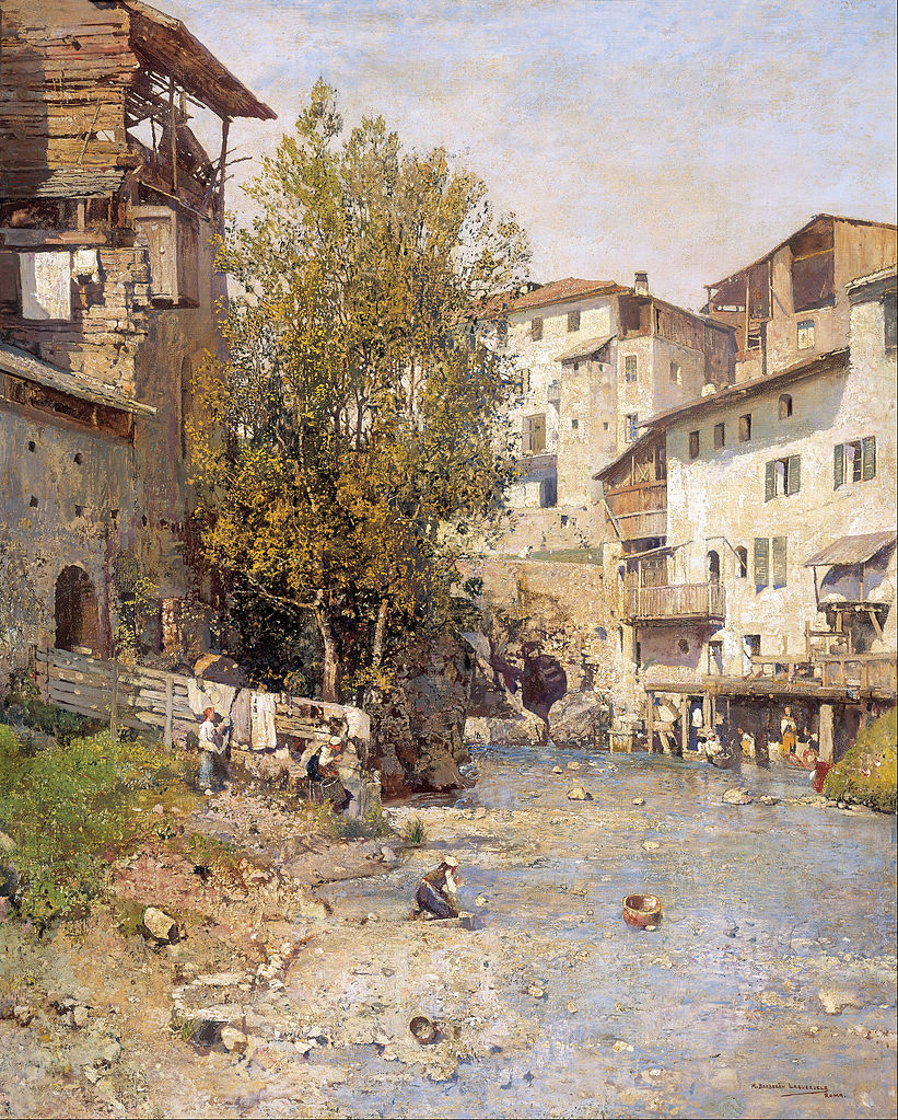 lage on the Outskirts of Rome by Mariano Barbasan Lagueruela,A3(16x12")Poster