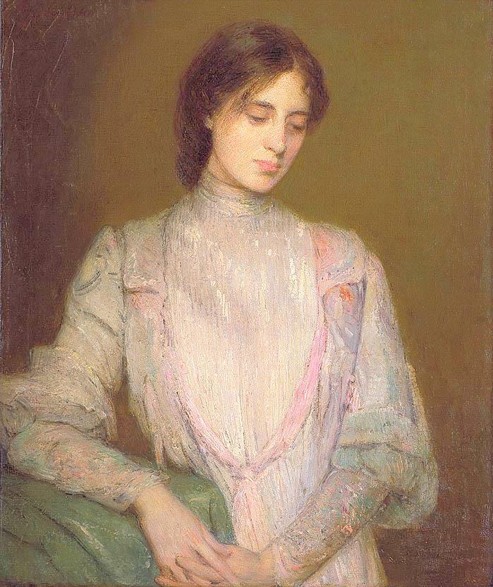 A Gentlewoman by Julian Alden Weir,A3(16x12")Poster