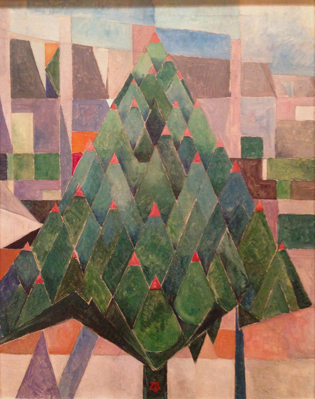 Composition decentralisee, vintage artwork by Theo van Doesburg, 12x8" (A4) Poster