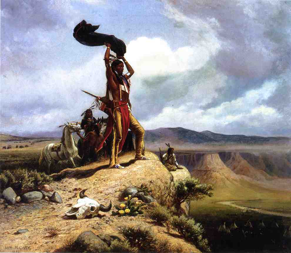 The Buffalo Signal, vintage artwork by William de la Montagne Cary, 12x8" (A4) Poster