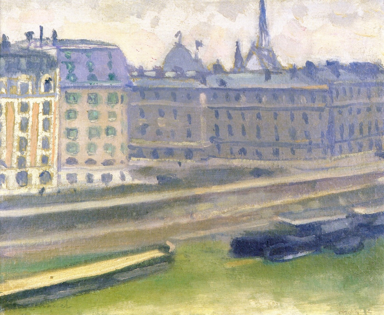 Embankment on the Seine by Albert Marquet,16x12(A3) Poster
