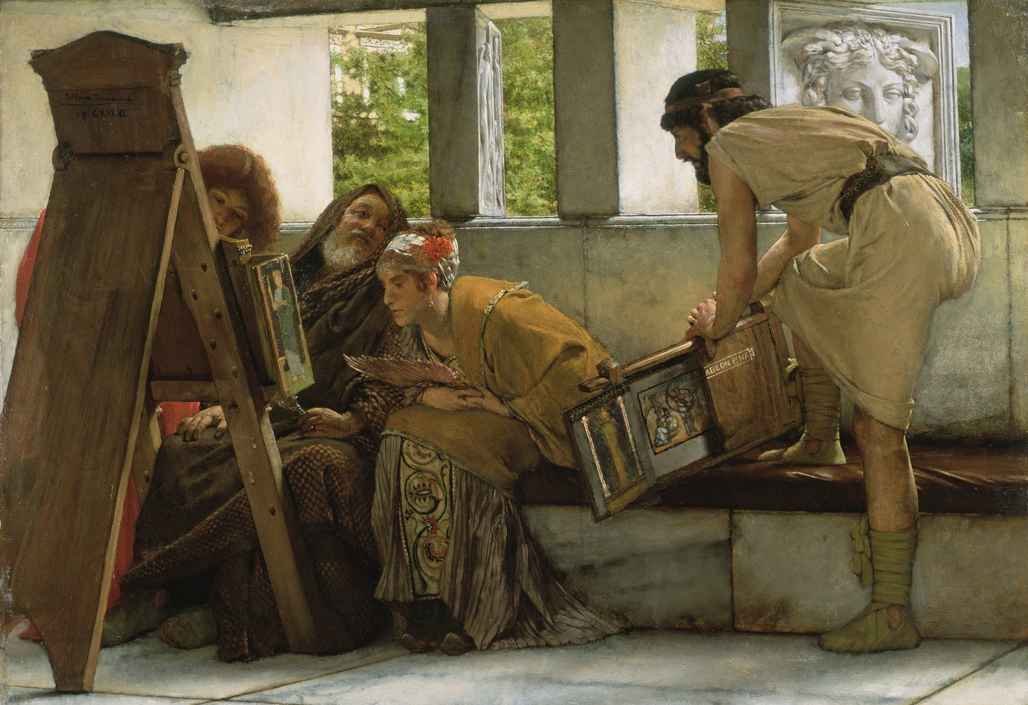 Antistius Labeon: AD 75, vintage artwork by Sir Lawrence Alma-Tadema, 12x8" (A4) Poster