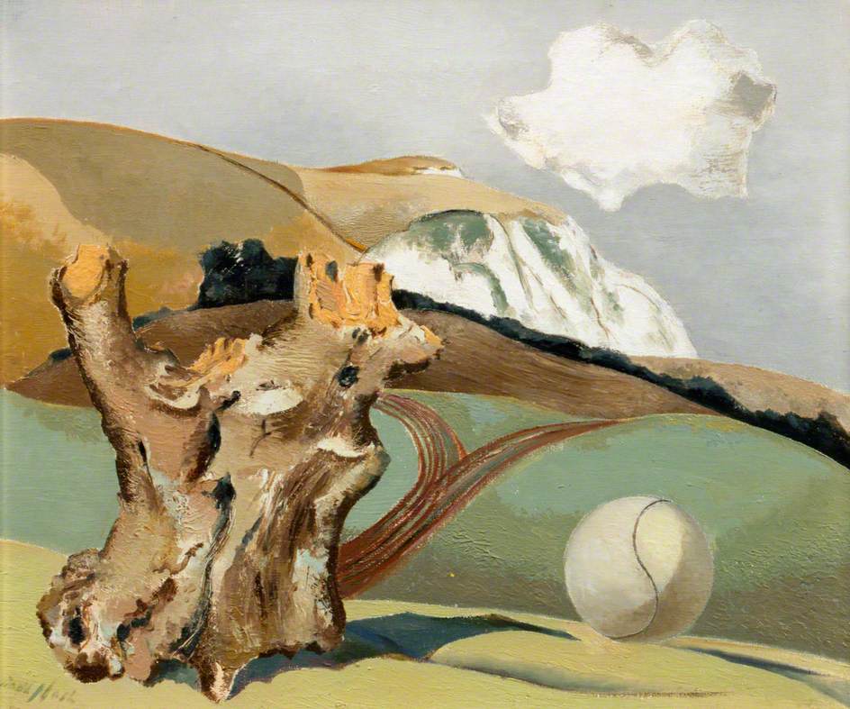 Event on the Downs by Paul Nash,16x12(A3) Poster