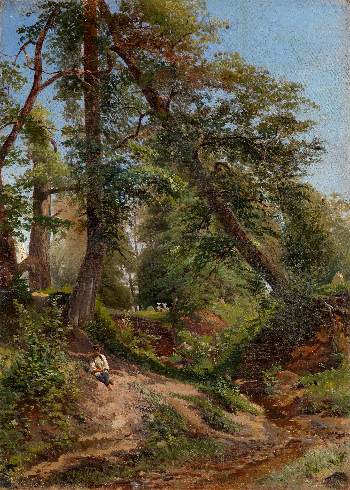 Summer Woodland, vintage artwork by Nikolai Makovsky, 12x8" (A4) Poster