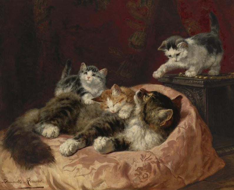 Hello There, vintage artwork by Henriette Ronner-Knip, A3 (16x12") Poster Print