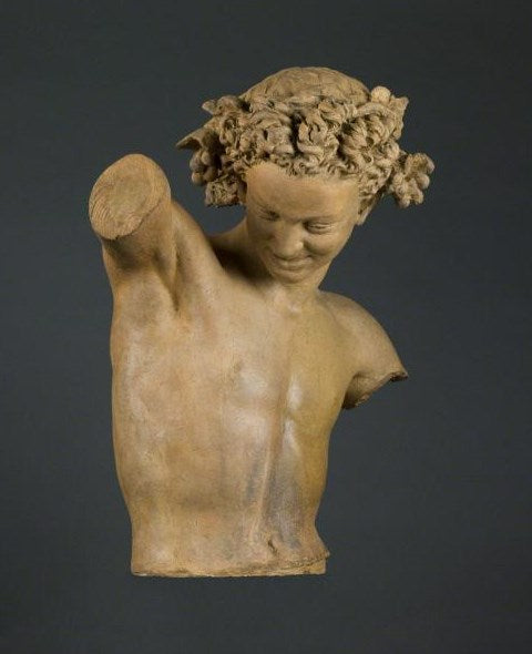 Male Torso: Spirit of the Dance, vintage artwork by Jean-Baptiste Carpeaux, 12x8" (A4) Poster