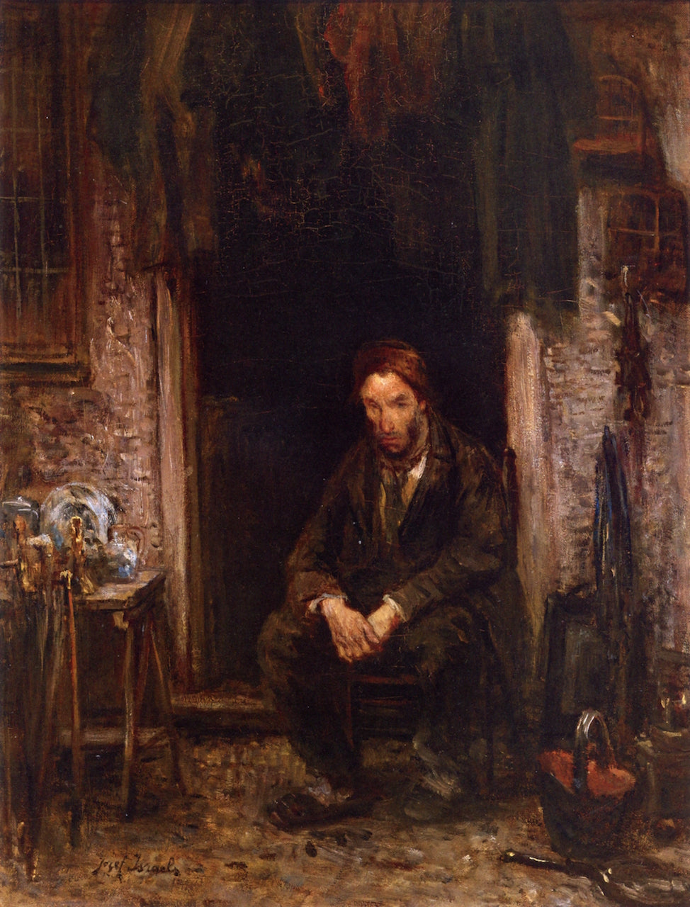 Son of the Chosen People, vintage artwork by Jozef Israëls, 12x8" (A4) Poster