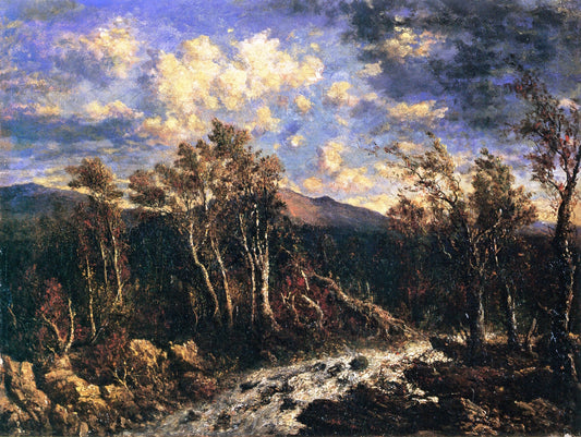 Autumn, Windy Day, vintage artwork by George Loring Brown, A3 (16x12") Poster Print