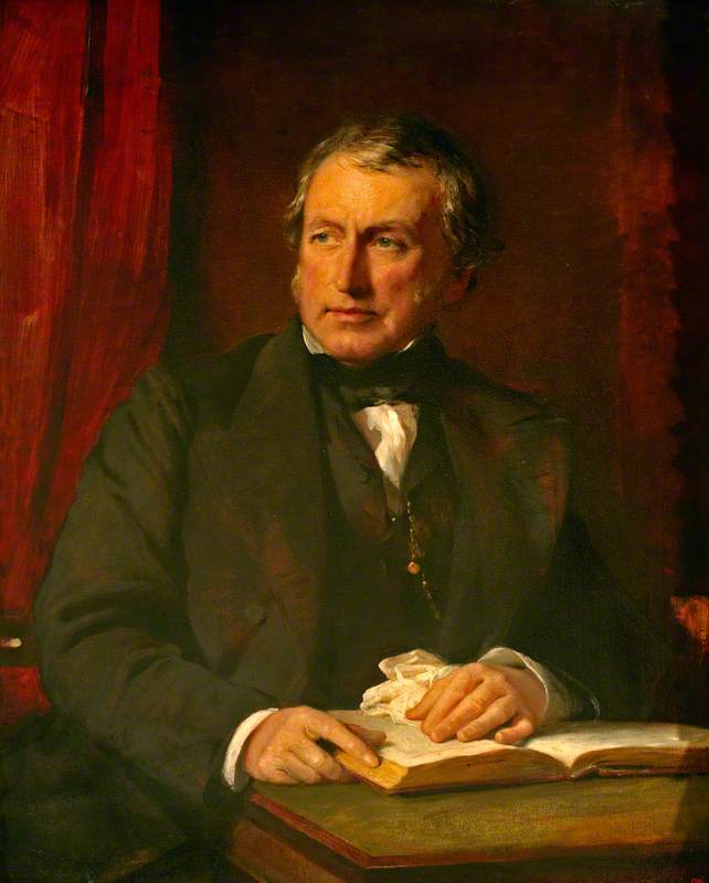Richard Quain (1800–1887), vintage artwork by George Richmond, A3 (16x12") Poster Print