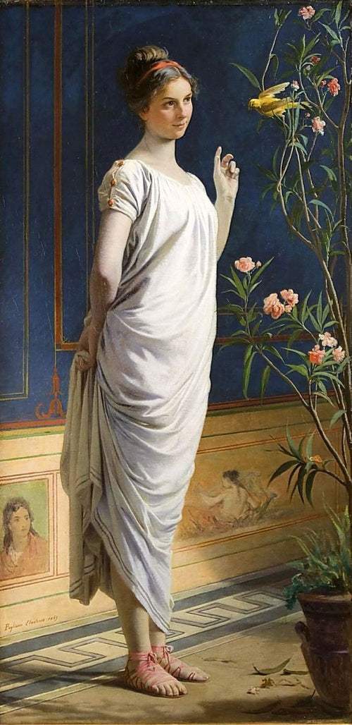 Pompeiana, vintage artwork by Eleuterio Pagliano, 12x8" (A4) Poster