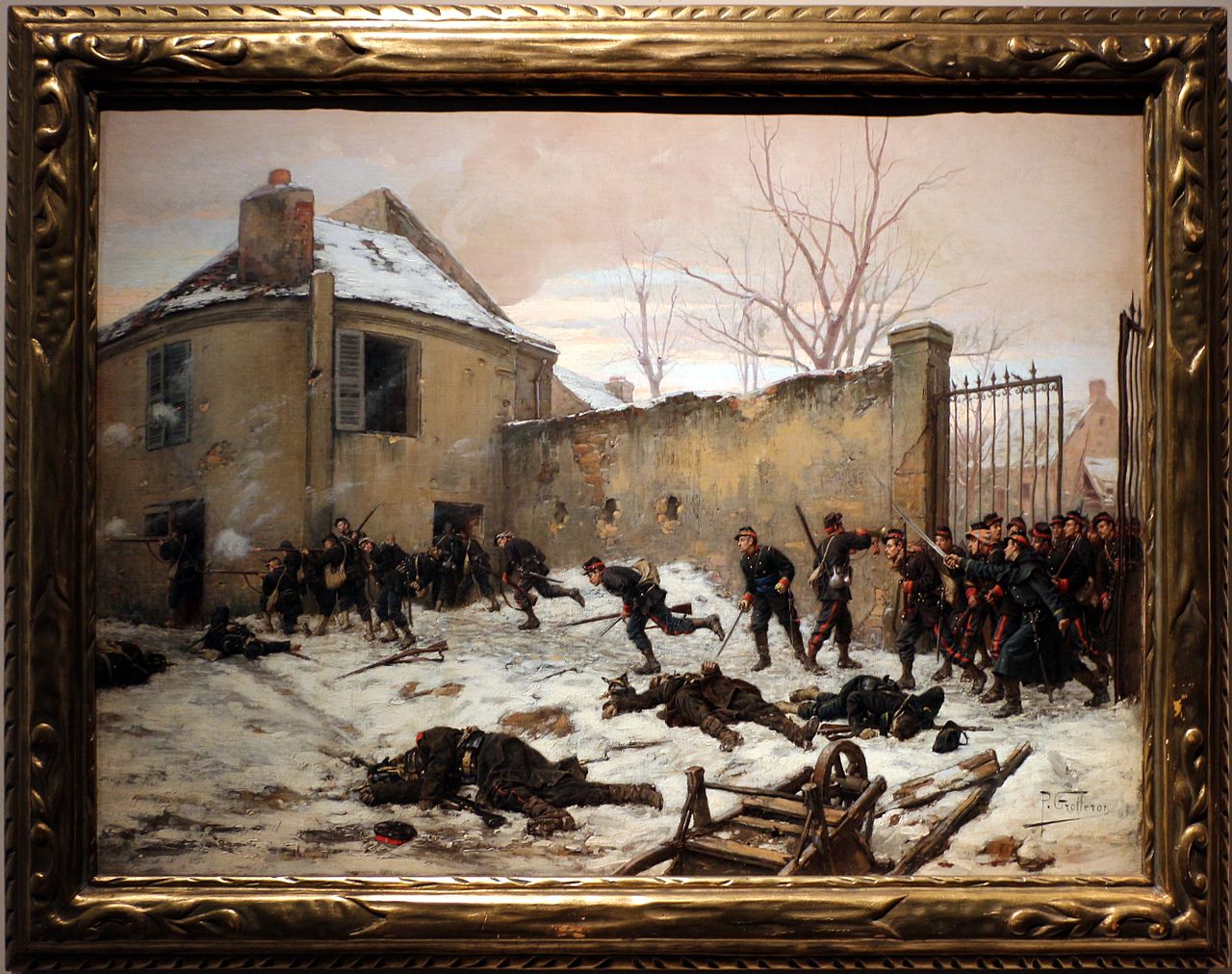 Attack on a Castle, vintage artwork by Paul-Louis-Narcisse Grolleron, 12x8" (A4) Poster