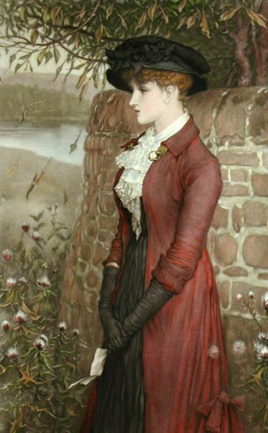 Sunless Days, vintage artwork by George Henry Boughton, 12x8" (A4) Poster