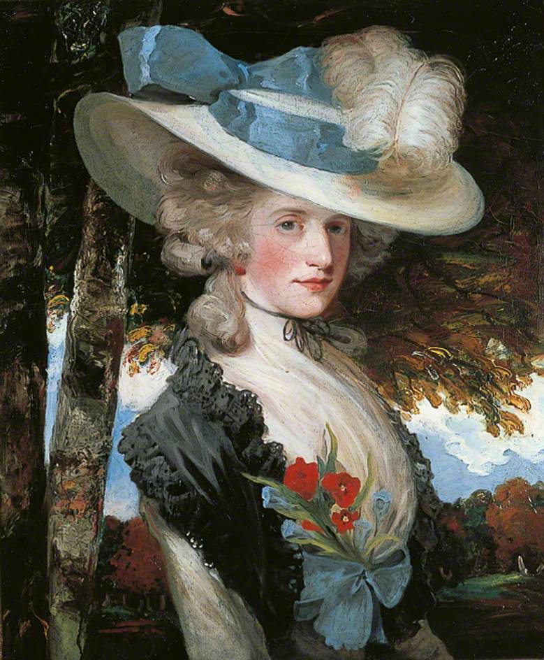 The Honourable Elizabeth Ingram, vintage artwork by John Hoppner, 12x8" (A4) Poster