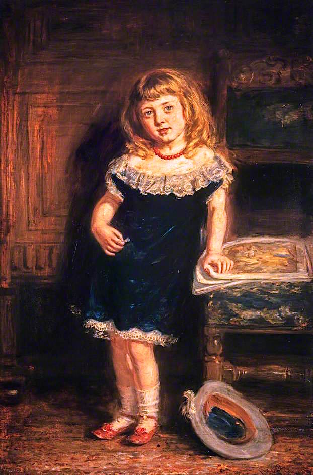 Molly, Mary Gavin, vintage artwork by William McTaggart, R.S.A., R.S.W., 12x8" (A4) Poster