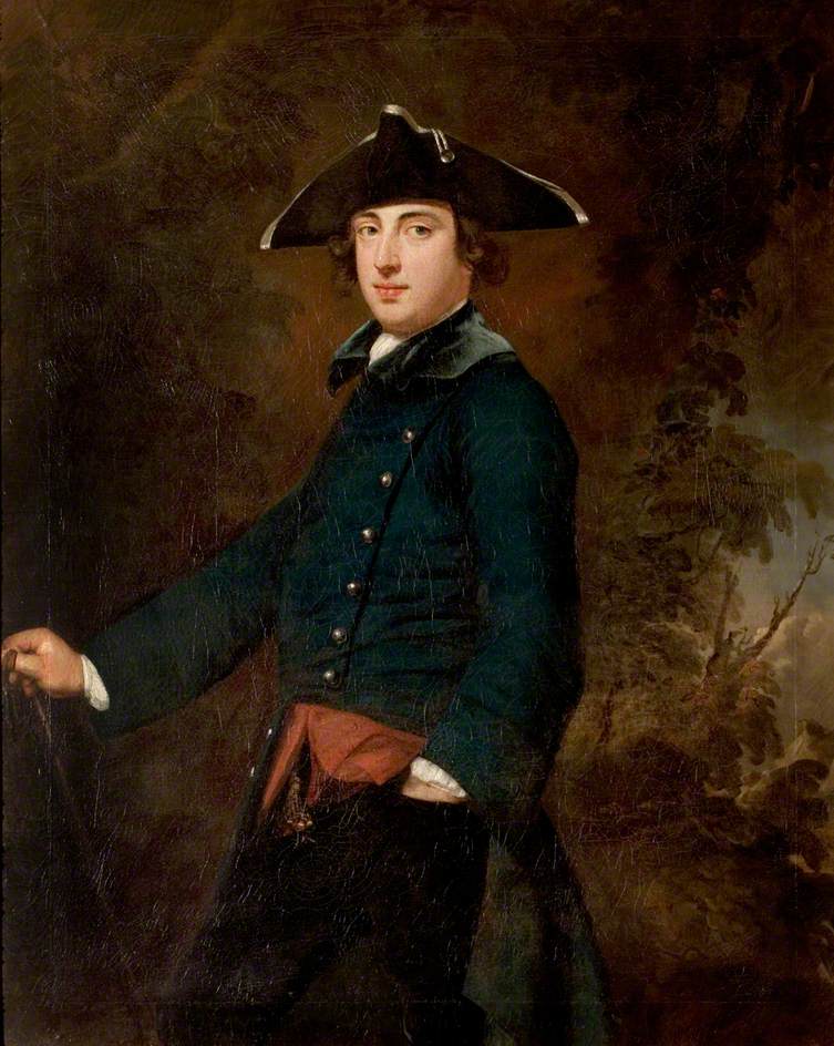 Admiral the Hon. John by ron, vintage artwork by Sir Joshua Reynolds, 12x8" (A4) Poster