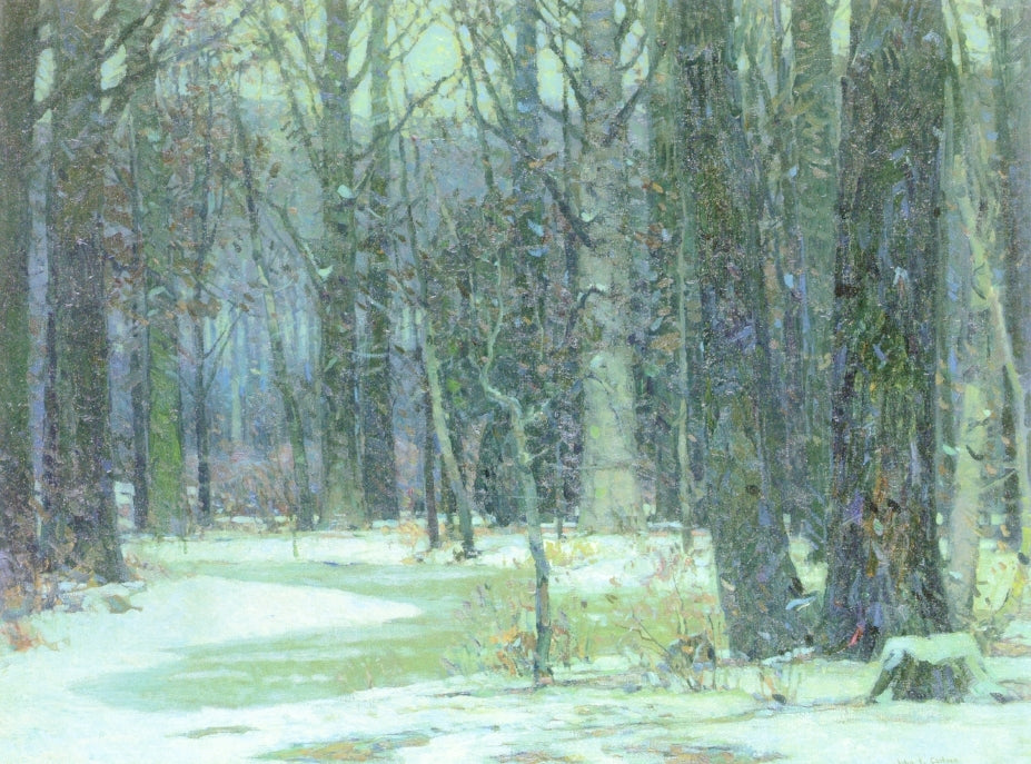 Woodland Repose, vintage artwork by John F. Carlson, 12x8" (A4) Poster
