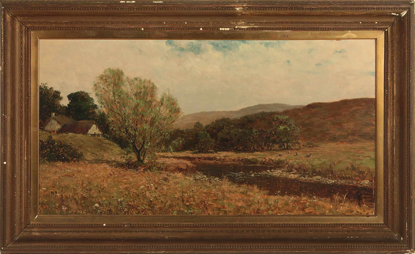 Highland River by Thomas Hill Mckay,16x12(A3) Poster