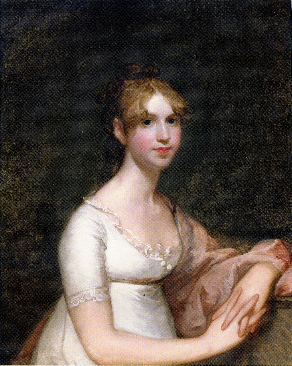 Anna Powell Mason, vintage artwork by Gilbert Stuart, 12x8" (A4) Poster
