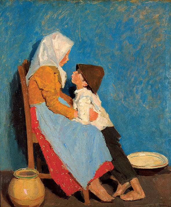Mother and child by Adolf Fenyes,A3(16x12")Poster