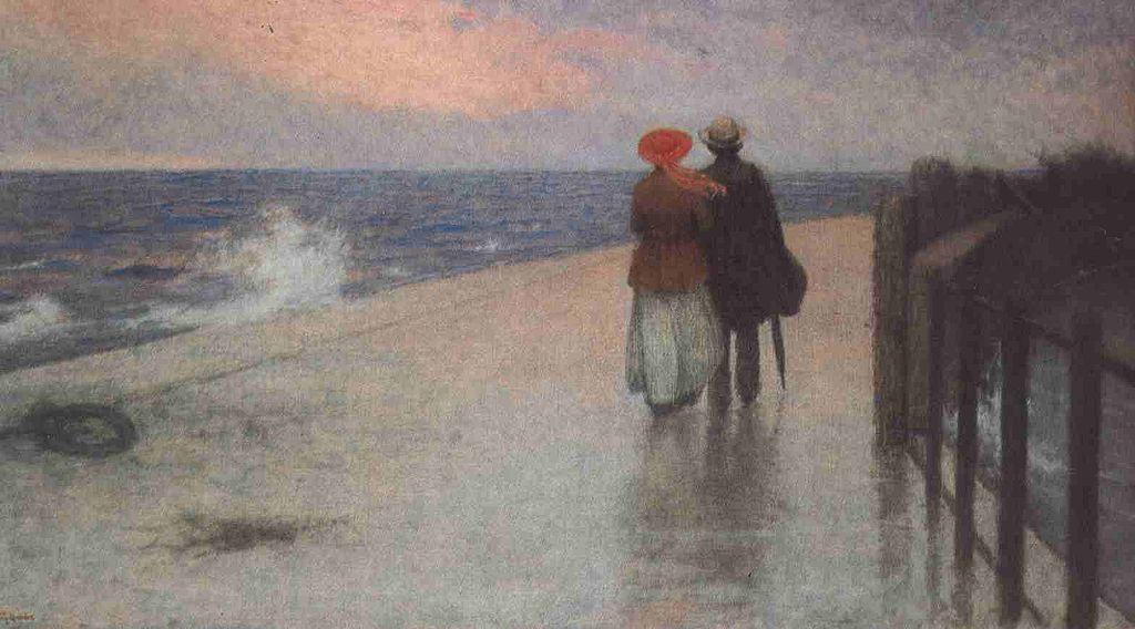 The Honeymoon, vintage artwork by Jakub Schikaneder, 12x8" (A4) Poster