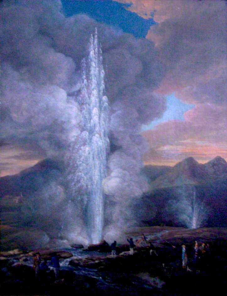 The New Geyser, vintage artwork by Edward Dayes, 12x8" (A4) Poster