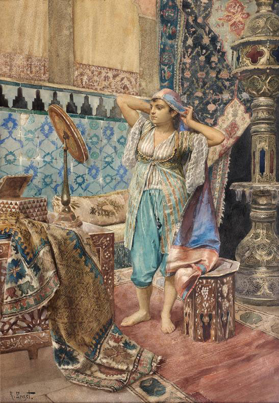The Harem Favorite by Rudolf Ernst,A3(16x12")Poster
