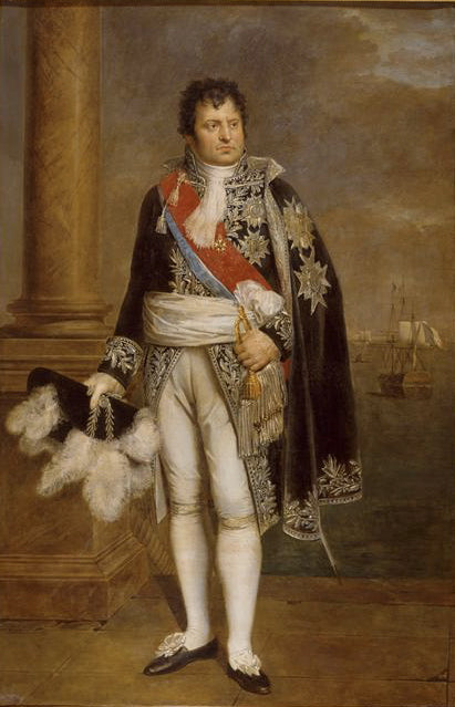 Vice Amiral Denis, Duke Decrès, vintage artwork by Rene-Thodore Berthon, 12x8" (A4) Poster