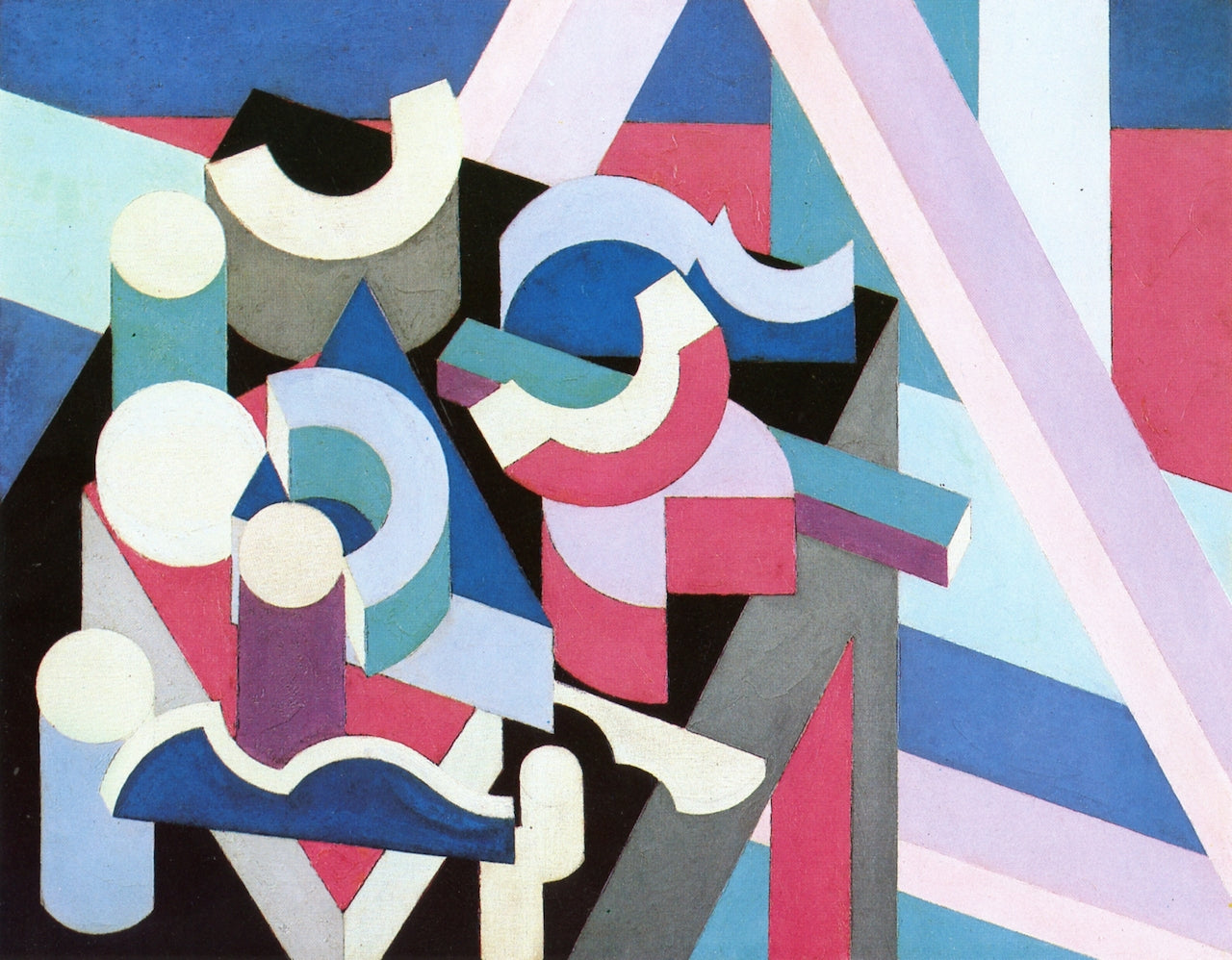 Forms No. 5, vintage artwork by Patrick Henry Bruce, 12x8" (A4) Poster