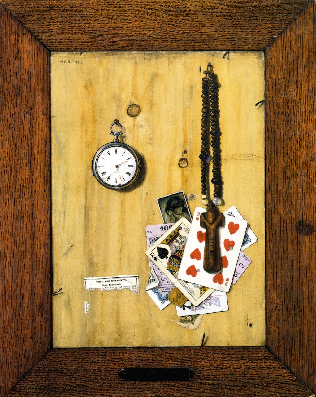 Time and Eternity, vintage artwork by John Haberle, 12x8" (A4) Poster
