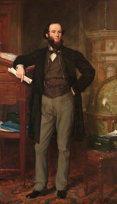 Richard Plantagenet Campbell Temple-Nugent-Brydges-Chandos-Grenville, vintage artwork by Sir Francis Grant, P.R.A., A3 (16x12") Poster Print
