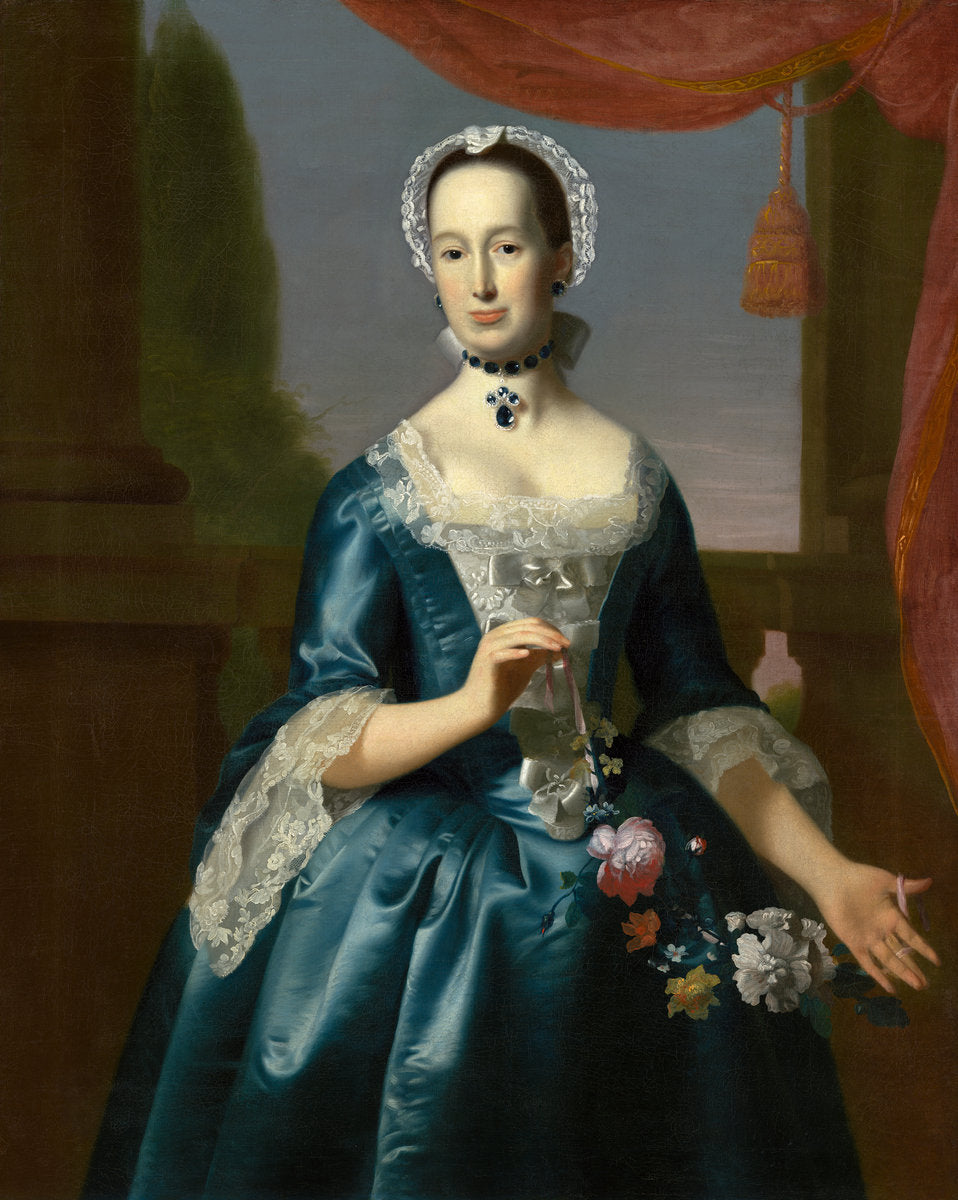 Anne Fairchild Bowler (Mrs. Metcalf Bowler), vintage artwork by John Singleton Copley, 12x8" (A4) Poster