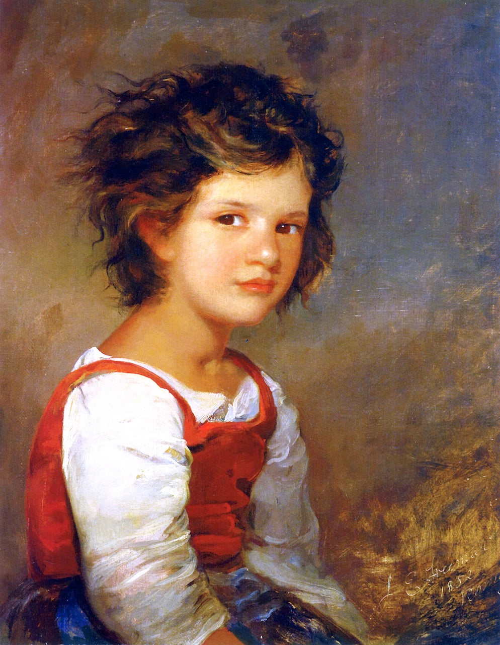 Roman Girl, vintage artwork by James E. Freeman, A3 (16x12") Poster Print