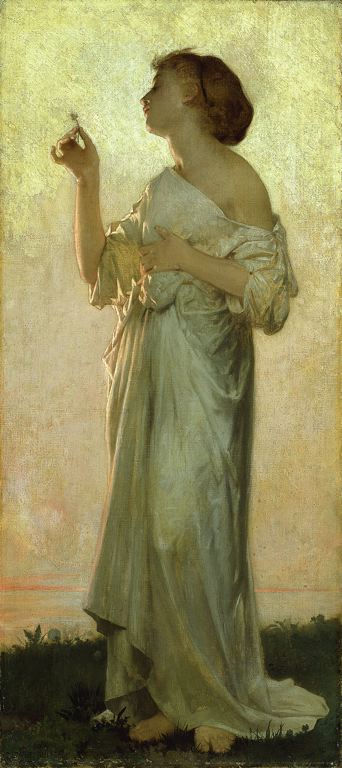 Allegorical Figure, vintage artwork by Leon-Jean-Basile Perrault, 12x8" (A4) Poster