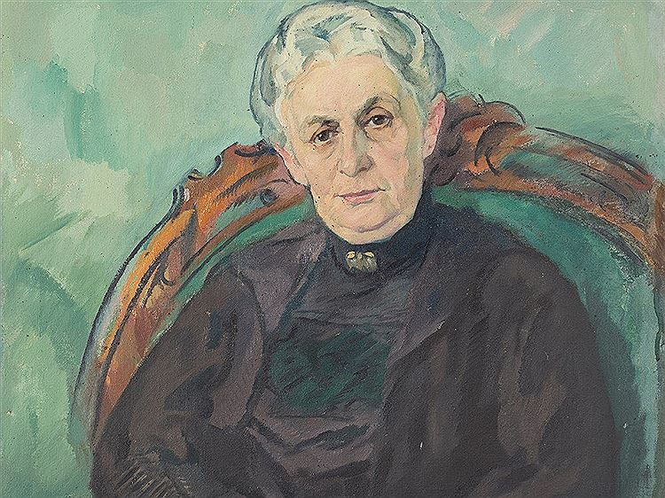 Portrait of the artist, Minna Roeber by Johann Walter-Kurau,A3(16x12")Poster