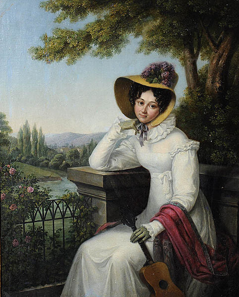 Portrait of Ekaterina Demidova (1783-1830), vintage artwork by 19th century UNKNOWN, A3 (16x12") Poster Print