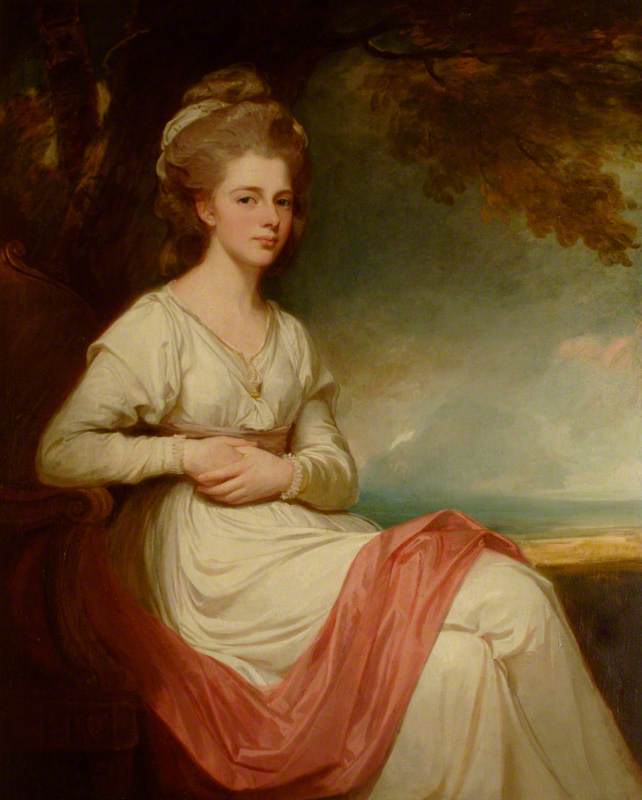 The Honourable Anne Louisa Bertie (1747–1841), Lady Stuart, vintage artwork by George Romney, 12x8" (A4) Poster