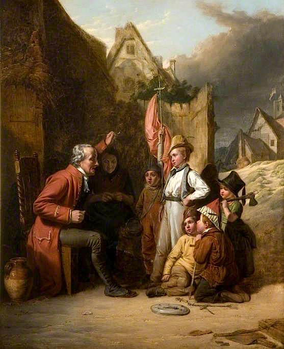 Old Wooden Leg, vintage artwork by Robert Farrier, A3 (16x12") Poster Print