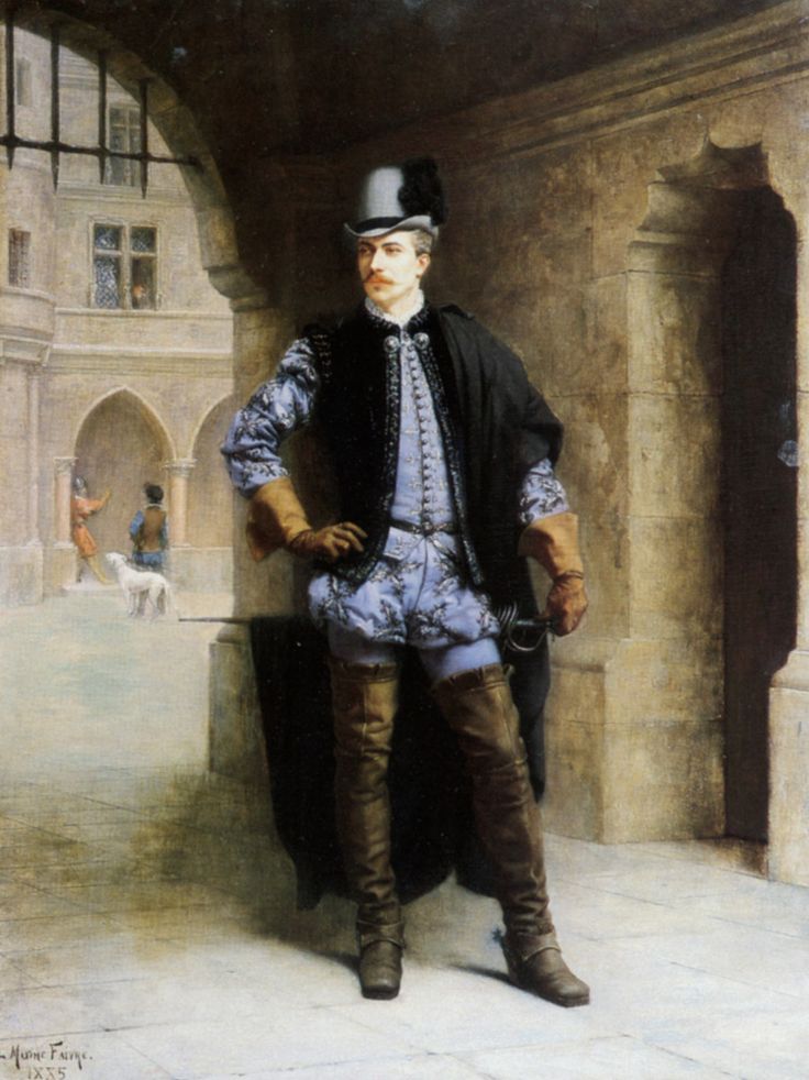 A Courtier of Henri III by Leon Maxime Faivre,A3(16x12")Poster