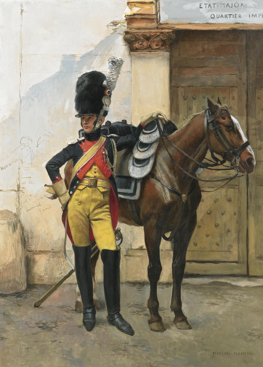 An Elite Soldier of the Imperial Guard by Francois Flameng,A3(16x12")Poster