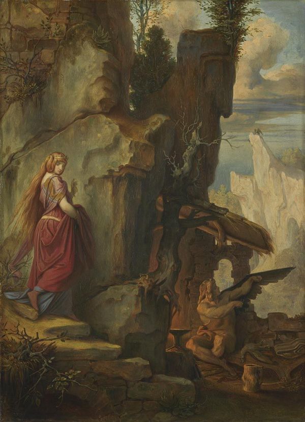 Wieland the Blacksmith, vintage artwork by Moritz von Schwind, A3 (16x12") Poster Print