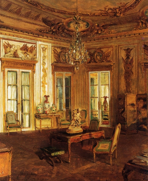Salon des Aigles, Hotel Crillon by Walter Gay,A3(16x12")Poster