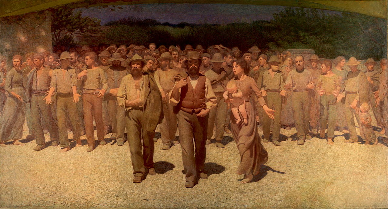 The Fourth Estate by Giuseppe Pellizza da Volpedo,A3(16x12")Poster
