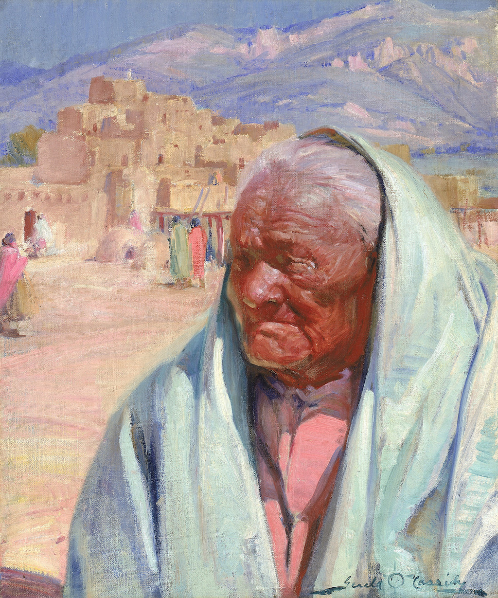 Antonio Concha, Old Man of Taos by Gerald Cassidy,16x12(A3) Poster