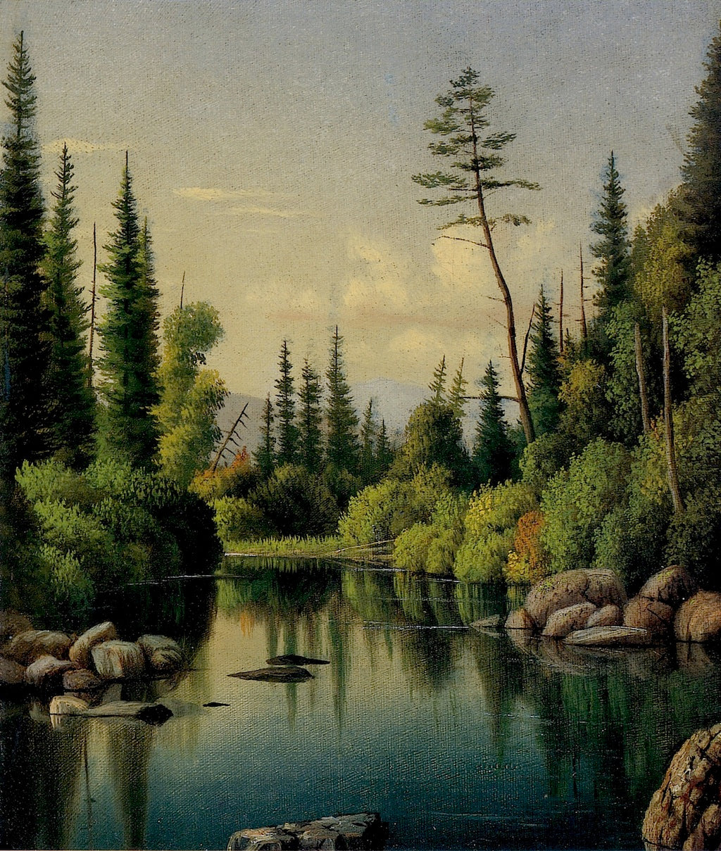 Landscape (Mull Pond) by Levi Wells Prentice,A3(16x12")Poster