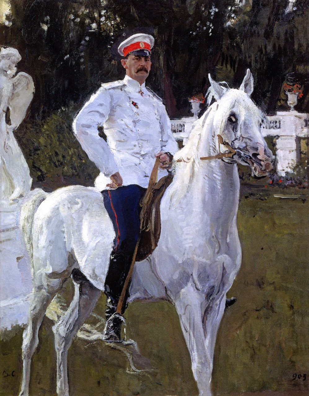 Portrait of Prince Felix Yusupov, Count Sumarokov-Elston (father), vintage artwork by Valentin Serov, 12x8" (A4) Poster