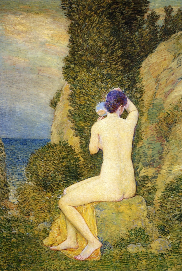 Aphrodite, Appledore, vintage artwork by Childe Hassam, 12x8" (A4) Poster