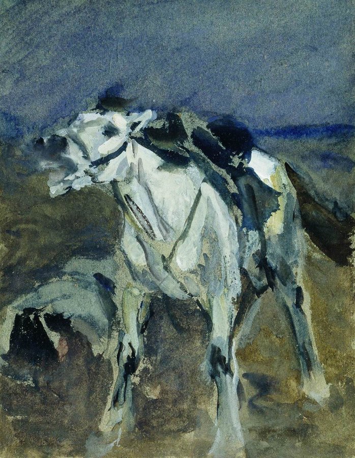 Killed, vintage artwork by Alexei Stepanov, 12x8" (A4) Poster